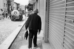 Hong Kong Man Walking